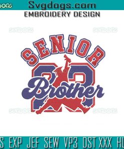 Air Senior 23 Brother Embroidery Design File, Senior 23 Embroidery Design File