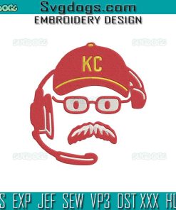 Andy Reid Embroidery Design File, Coach Reid Embroidery Design File