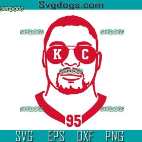 Chris Jones SVG, KC Football SVG, Mahomes SVG PNG EPS DXF