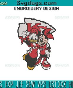 Daffy Minnie Kansas City Embroidery Design, Kansas City Chiefs Embroidery Design