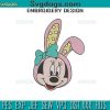 Easter Bunny Mickey Embroidery Design, Mickey Happy Easter Embroidery Design