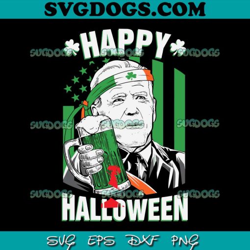 Happy Halloween Joe Biden St Patricks Day SVG, Joe Biden Confused Patrick Day SVG, St Patricks Day SVG PNG EPS DXF