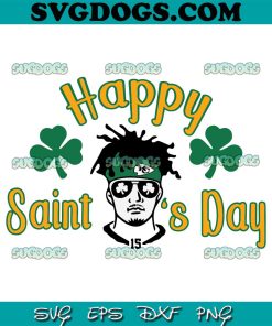 Happy St. Patrick's Day Mahomes SVG, Happy Sain St Patrick's Day SVG, St Patrick's Day SVG PNG EPS DXF