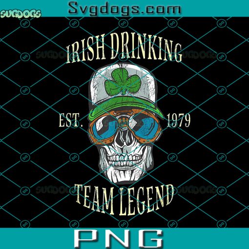 Irish Drinking Team Lucky Skull Legend PNG, St Patrick’s Day PNG, Irish Drinking Team Legend PNG