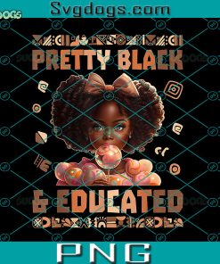 Kids Girls Black History Month PNG, Pretty Black PNG, Black Girl Magic PNG