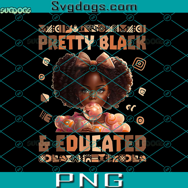 Kids Girls Black History Month PNG, Pretty Black PNG, Black Girl Magic PNG