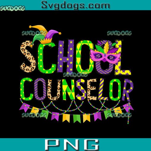 Mardi Gras School Counselor PNG, Teacher Mardi Gras PNG, School Counselor PNG