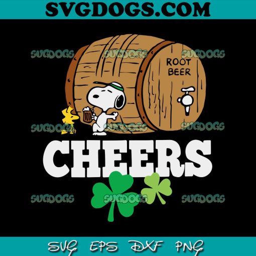 Peanuts Cheers Root Beer SVG, Peanuts St Patricks Day SVG PNG EPS DXF