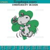 Peanuts Lucky Charmer Embroidery Design, Snoopy St Patricks Day Embroidery Design