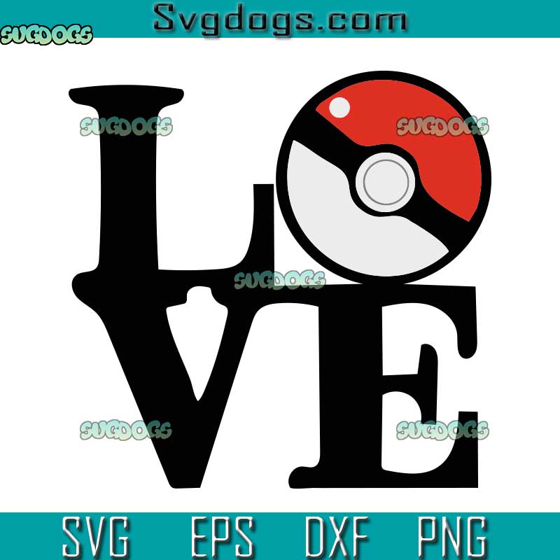 Pokemon Love Valentines Day SVG, Pikachu Love SVG, Valentines Day SVG PNG EPS DXF