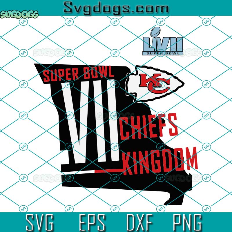 Super Bowl Chiefs Kingdom SVG, Kansas City SVG, Kansas City Chiefs Super Bowl Lvii Local Map SVG PNG EPS DXF