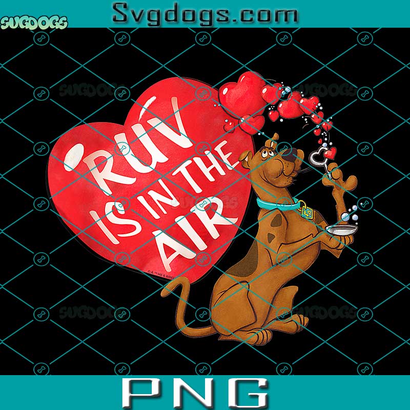 Scooby Doo Valentine's Day PNG, Ruv Is In The Air PNG