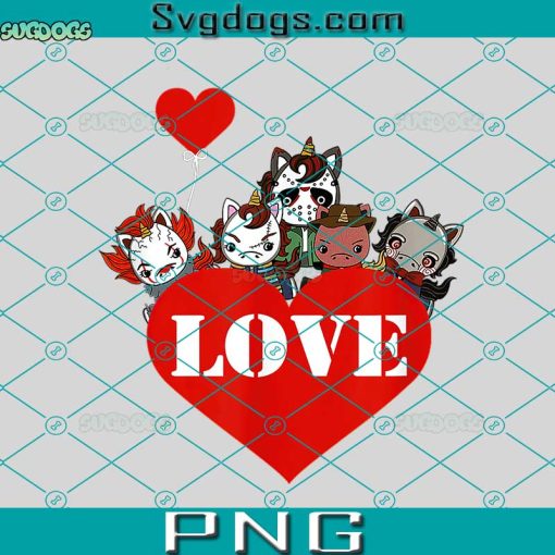 Valentine’s Day Horror Movies PNG, Unicorn Love PNG, XOXO PNG, Valentine PNG