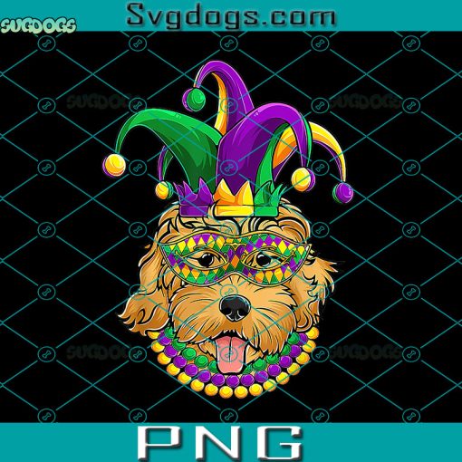 Mardi Gras Dog Apparel PNG, Golden Doodle Dog Mom Dad PNG, Mardi Gras PNG