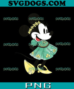 Minnie Mouse Shamrock Dress PNG, Disney St Patrick’s Day PNG, Minnie Mouse St Patrick’s Day PNG
