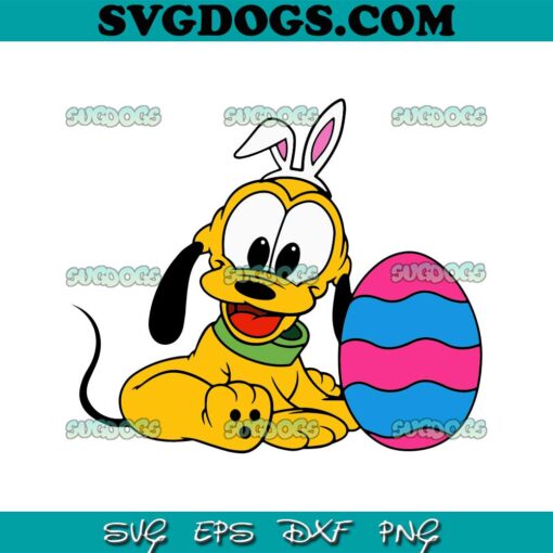 Easter Baby Goofy SVG, Pluto SVG, Goofy Easter SVG PNG EPS DXF