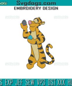 Easter Tigger Embroidery Design, Winnie The Pooh Embroidery Design