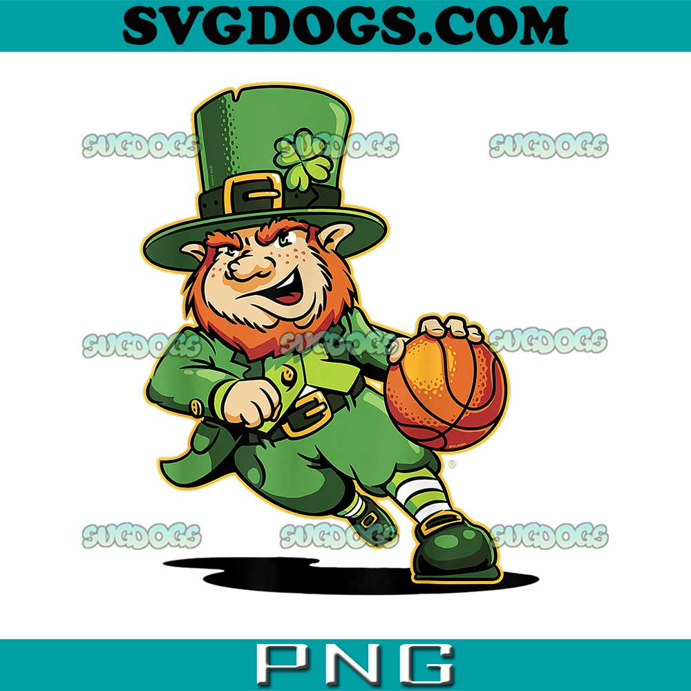 Leprechaun Kids Basketball PNG, St Patricks Day PNG, Lucky Basketball PNG
