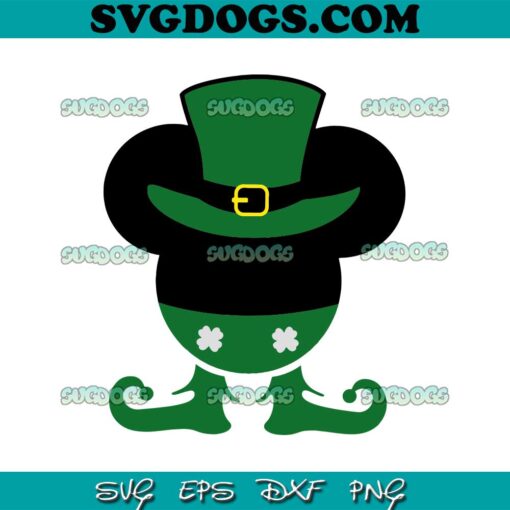 Mickey Leprechaun SVG, Mickey St Patricks Day SVG, Disney SVG PNG EPS DXF