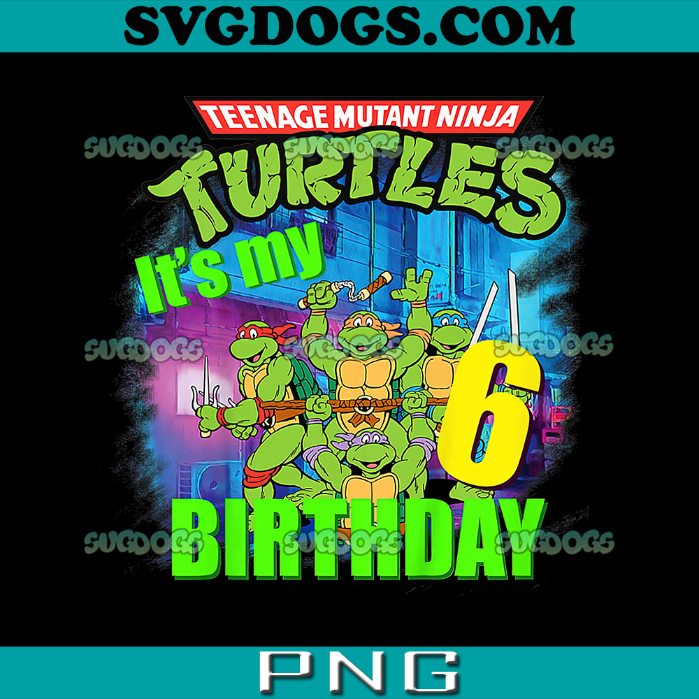 Teenage Mutant Ninja Turtles PNG, Kids Original Teenage Mutant Ninja Turtles Sixth Birthday 6th PNG, Mademark PNG