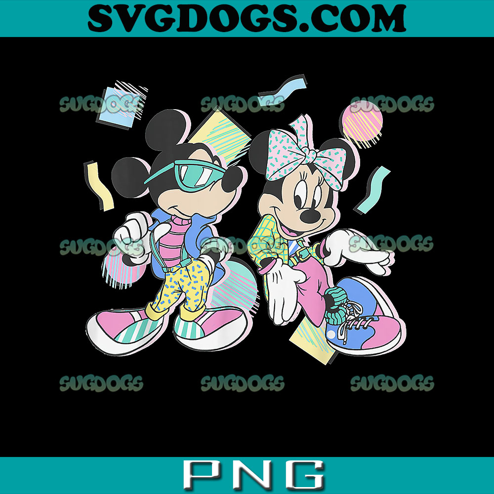 Mickey And Minnie 80's PNG, Disney Mickey And Friends PNG, Mickey Minnie PNG