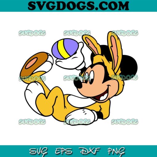 Mickey Easter SVG, Mickey Easter Eggs SVG, Mickey Mouse Easter SVG PNG EPS DXF