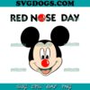 Minnie Mouse Red Nose Day SVG, Minnie Mouse SVG, Nose Day SVG PNG EPS DXF