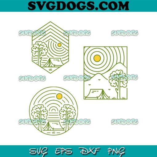 The Art of Camping Bundle SVG, Camp SVG, Summer SVG PNG EPS DXF