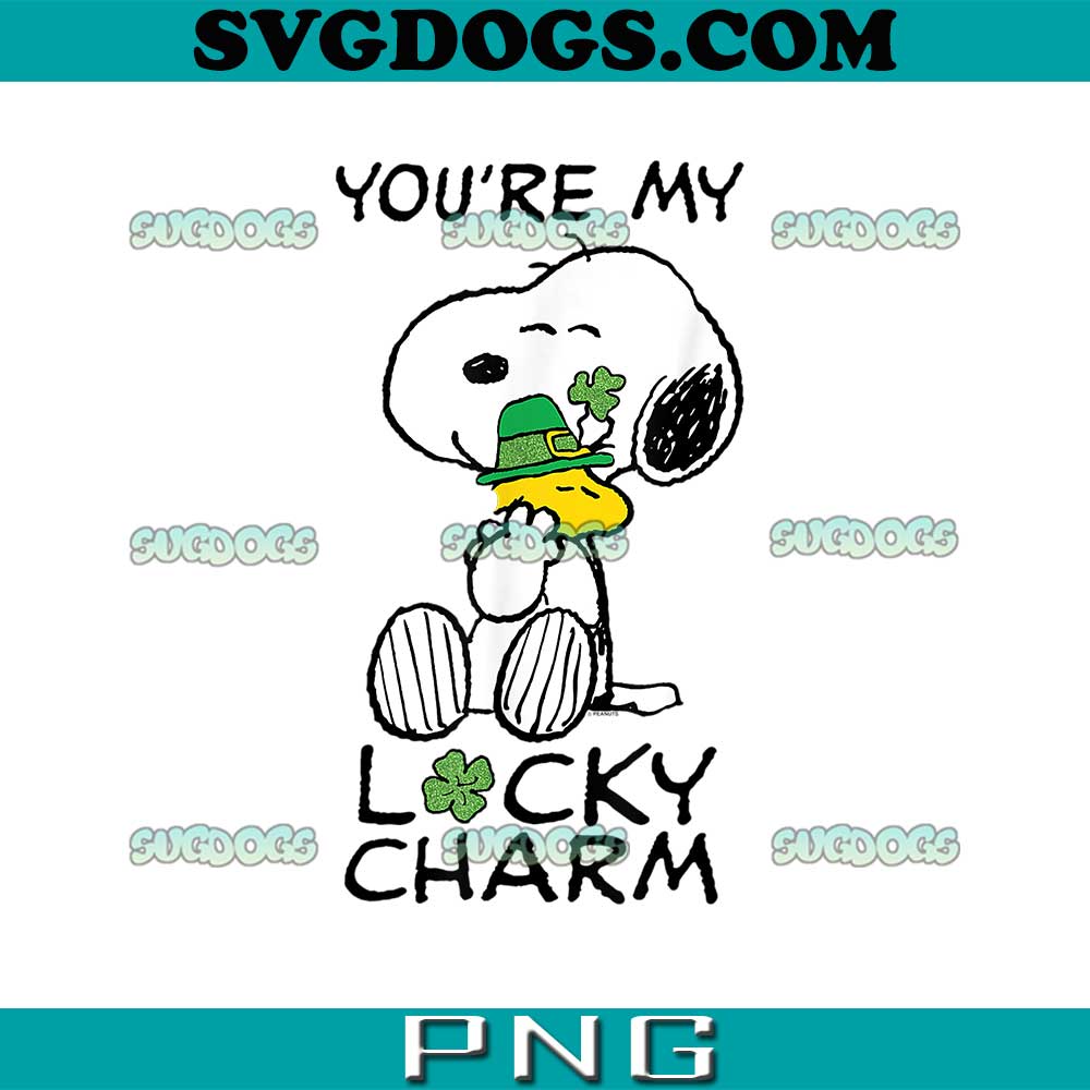 Snoopy Lucky Charm PNG, Peanuts St Patrick's PNG