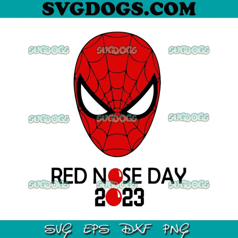 Spider Man Red Nose Day SVG #1