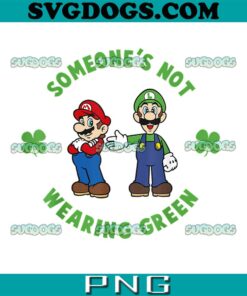 Super Mario Someone’s Not Wearing Green PNG, Mario St Patty’s PNG, Super Mario St Patricks PNG