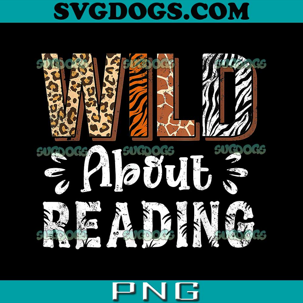 Wild About Reading PNG, Books PNG, Animals Leopard Zebra PNG