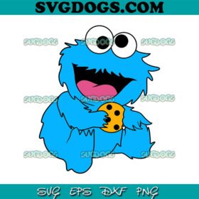 Baby Cookie Monster SVG #1