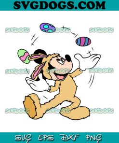 Mickey Mouse Easter SVG, Easter SVG, Mickey Easter Egg SVG PNG EPS DXF