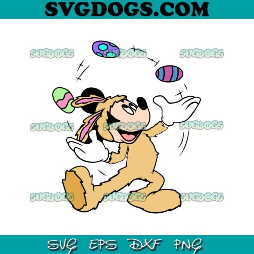 Mickey Mouse Easter SVG, Easter SVG, Mickey Easter Egg SVG PNG EPS DXF