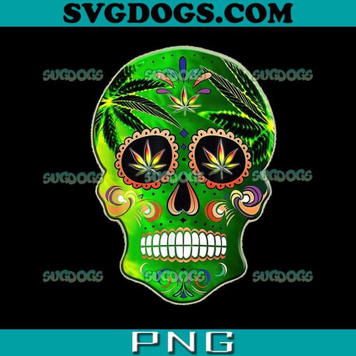 Day Of The Dead Sugar Skull PNG, Weed Cannabis PNG, 420 PNG