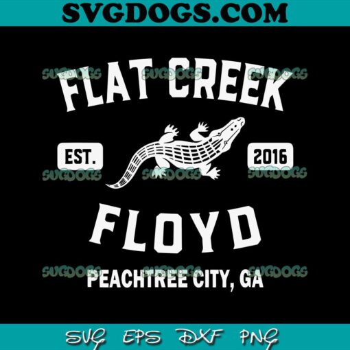 Flat Creek Floyd SVG, Famous Peachtree City Georgia Alligator Flat Creek Floyd SVG PNG EPS DXF