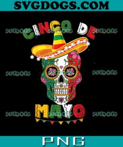 Happy Skull Cinco de Mayo PNG, Cinco De Mayo Fiesta PNG