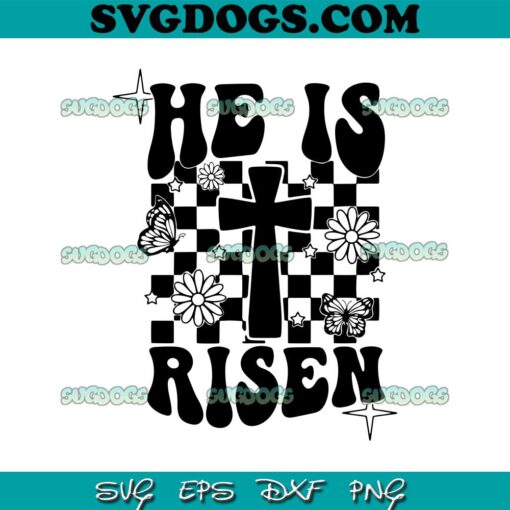 He Is My Risen Easter Christian Cross SVG, He is Risen SVG, Jesus Easter SVG PNG EPS DXF