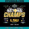 LSU Tigers National Champions 2023 SVG PNG, Women’s Basketball SVG, LSU Tigers National Champs 2023 SVG