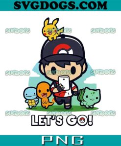 Let's Go Pokemon PNG, Satoshi PNG, Pikachu PNG