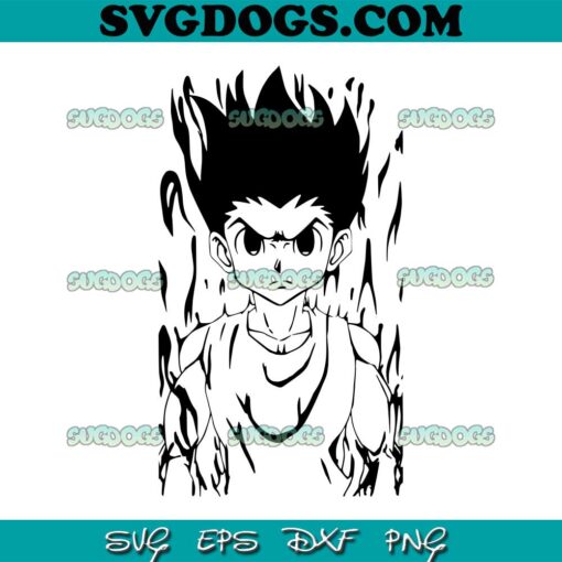 Rage Gon Freecss SVG, Hunter X Hunter SVG, Anime SVG PNG EPS DXF