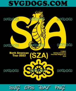 Seahorse Tour Sza North American Tour 2023 SVG, Sza SVG PNG EPS DXF