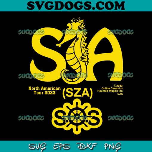 Seahorse Tour Sza North American Tour 2023 SVG, Sza SVG PNG EPS DXF