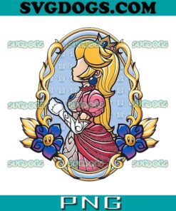 Princess Peach Stained Glass PNG, Stained PNG,Glass Princess PNG