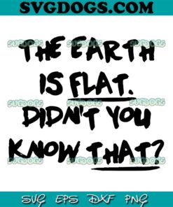 The Earth Is Flat Did Not You Know That SVG, Yoongi Flat Earther SVG PNG EPS DXF