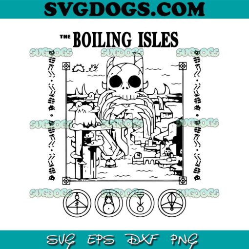 Boiling Isles SVG PNG, The Owl House Hexside School Of Magic And Demonics SVG PNG EPS DXF