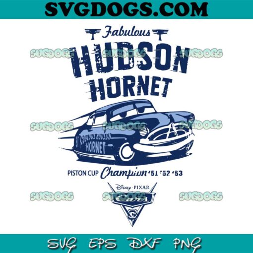 Fabulous Hudson Hornet SVG PNG, Hudson Hornet SVG, Cars Movie SVG PNG EPS DXF