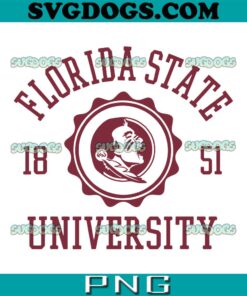 Florida State 1851 University SVG PNG, Seminoles Stamp Officially Licensed SVG, Florida State University SVG PNG EPS DXF
