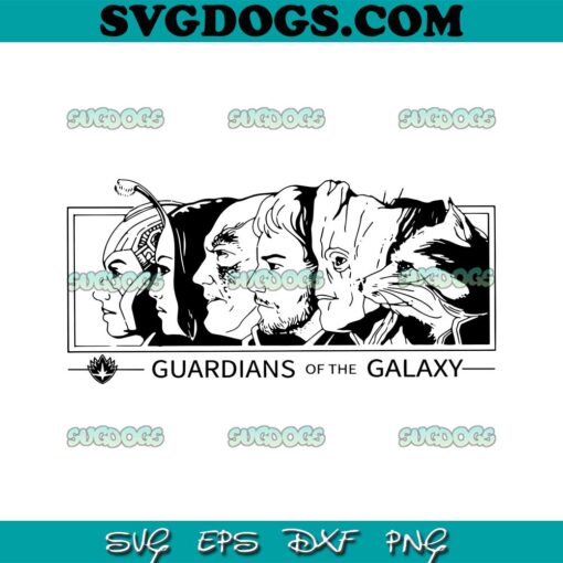 Guardians Of The Galaxy Squad SVG PNG, Guardians Galaxy Squad SVG PNG EPS DXF